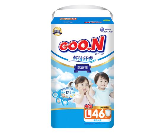Подгузники GOO.N Slim & Comfortable Розмір 4 L 9-14 кг 46 шт (21001092)