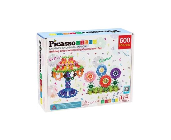 Конструктор Picasso Tiles 3D Construction Building Set 600 деталей (817338022693)