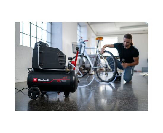 Компрессор Einhell TC-AC 190/24/8 I OF, безмасляный, 21500 W, 25 l, 190 l/min, 8 bar, 20.78 kg (4007375), изображение 11