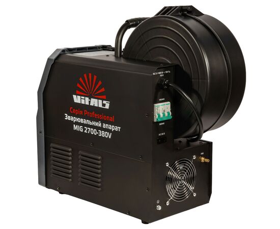 Сварочный аппарат Vitals Professional MIG 2700-380V, инверторный полуавтомат, MMA/MIG, 270 A, 7.9 kW, 380V (237592), изображение 4