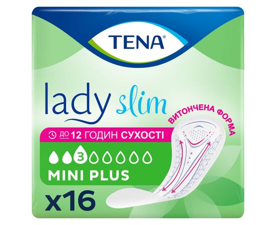 Урологические прокладки Tena Lady Slim Mini Plus 16 шт. (7322540852868)