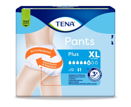 Подгузники для взрослых Tena Pants Plus XL 12 (7322541773643), изображение 2
