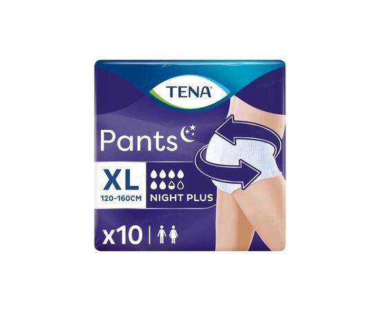 Подгузники для взрослых Tena Pants Plus Night Extra Large 10 шт (7322542133569)