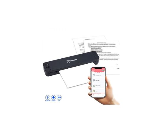 Принтер этикеток UKRMARK P832, A4, 300 dpi, беспроводной, Bluetooth USB Type-C, black (900347), изображение 5