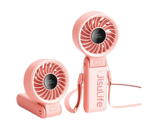 Вентилятор Jisulife Handheld Fan 7 pink, изображение 5