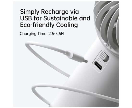 Вентилятор Jisulife Handheld Fan Life 4 (3600mAh) Grey, изображение 9