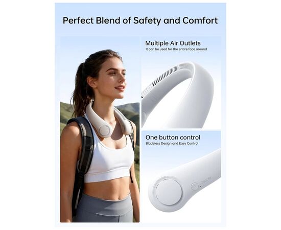 Вентилятор Jisulife Neck Fan Life3 FA14 grey, изображение 3