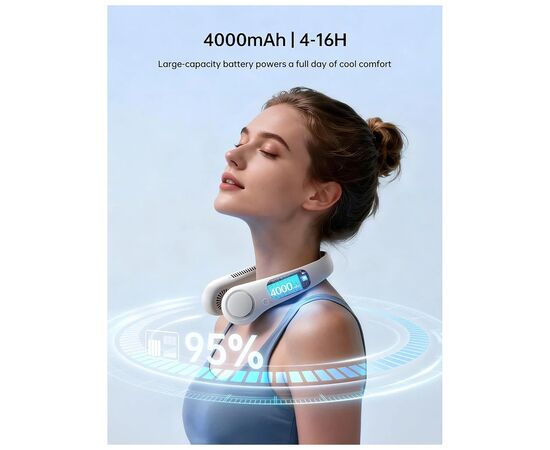 Вентилятор Jisulife Neck Fan Life3 FA14 grey, изображение 4