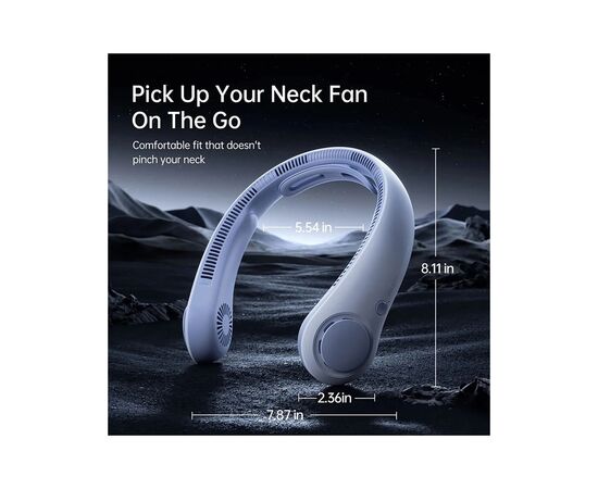 Вентилятор Jisulife Neck Fan Life4 blue, изображение 6