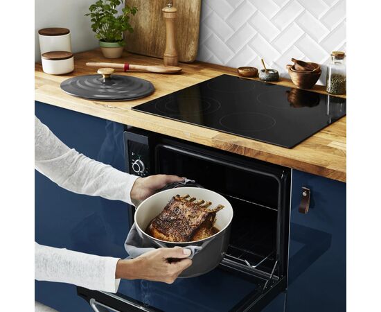 Каструля Tefal Air з кришкою 5.7л чорний (E2558904), зображення 5