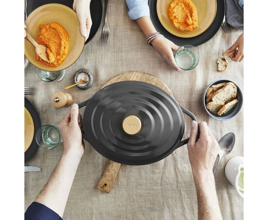 Каструля Tefal Air з кришкою 5.7л чорний (E2558904), зображення 8