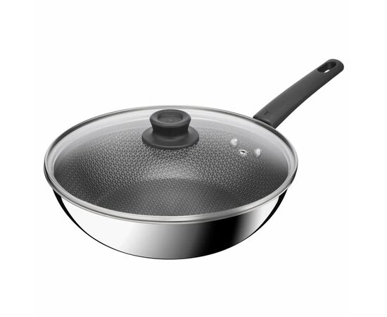 Сковорода Tefal ВОК Emotion+ Power з кришкою 28см (E3411655)