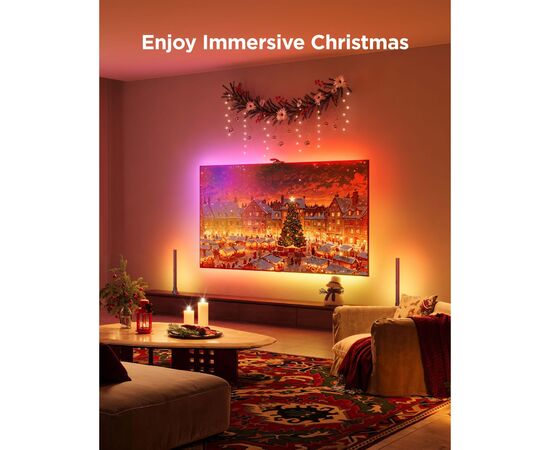 Светодиодная лента Govee Набір R2A81 Three-cameraTV Backlight 75-85'', RGBIC, WI-FI/Bluetooth, чорний (R2A81C11), изображение 2