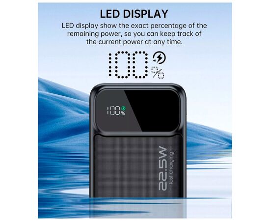 Батарея универсальная Choetech 20000mAh, PD/22.5W, QC/3.0, AFC Samsung, LED (B729), изображение 7