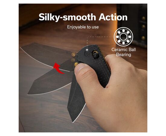 Нож Civivi Yonder, Black Micarta, Black Stonewash (C23073B-2), изображение 4