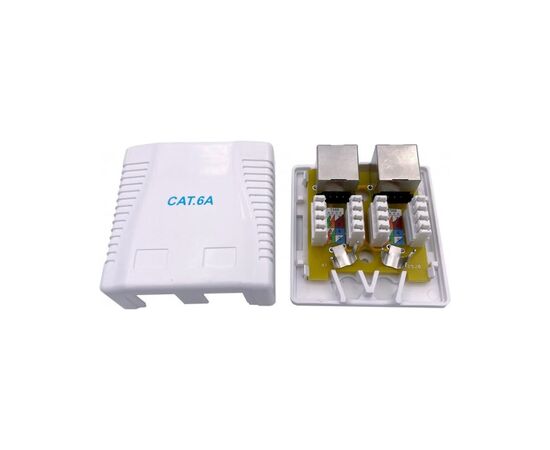 Комп'ютерна розетка Cablexpert RJ45x2 FTP, cat.6A (NCAC-2F6A-01), зображення 3