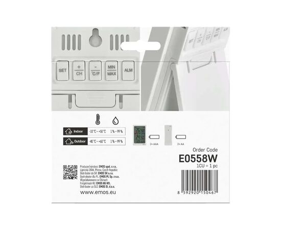 Термо-гигрометр EMOS E0558W, изображение 9