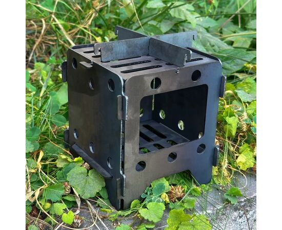 Печь-тресочница Metalzavod 13.5х13.5х15см 2мм мала (SHP-2S), изображение 6