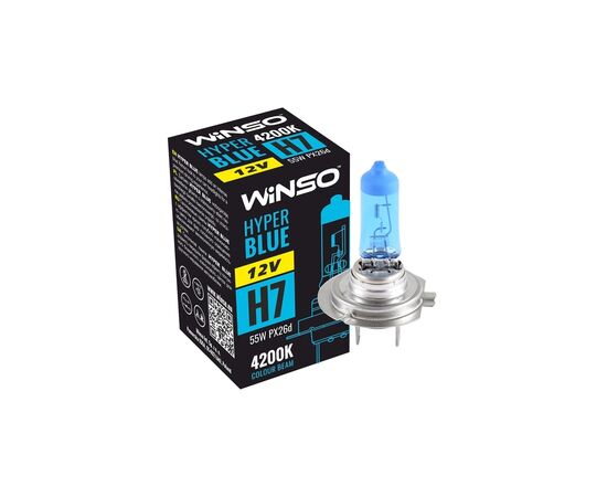 Автолампа WINSO H7 HYPER BLUE 4200K 55W PX26d (712740), изображение 3