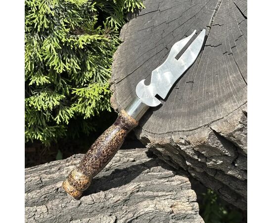 Вилка для снятия мяса Metalzavod 280х3мм мармурова (VLK-3MM-MR), изображение 2