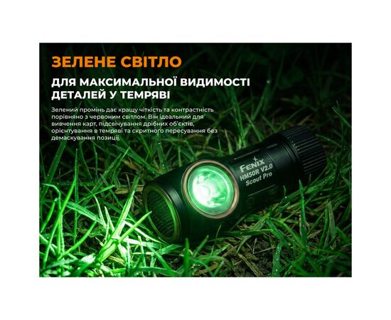 Фонарь Fenix Scout Pro з червоним та зеленим світлом (HM50R V2.0) (ScoutPro)
