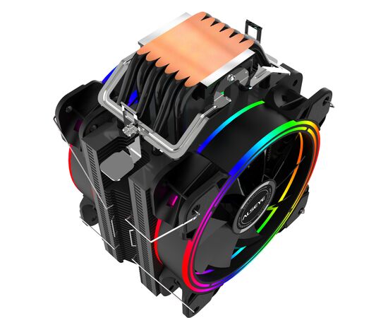 Кулер для процессора Alseye H120D-4.0 (Black) (AS.01.02.0009), изображение 8