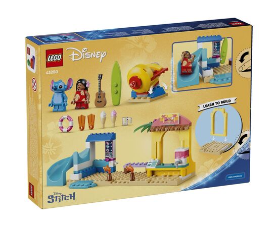Конструктор LEGO Disney Веселощі на пляжі з Ліло і Стічем (43280), зображення 7