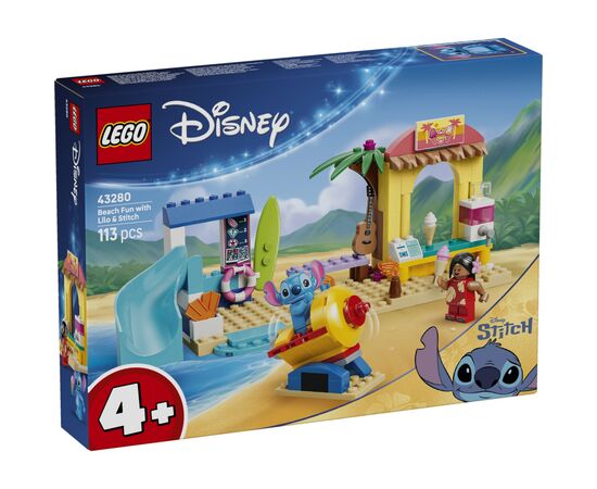 Конструктор LEGO Disney Веселощі на пляжі з Ліло і Стічем (43280)