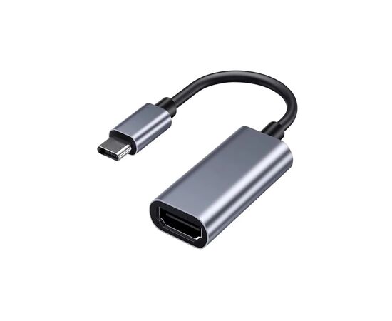 Переходник USB-C to HDMI F USB 3.0 4K60Hz dark gray Dynamode (DM-AD-USB-C-HDMI)