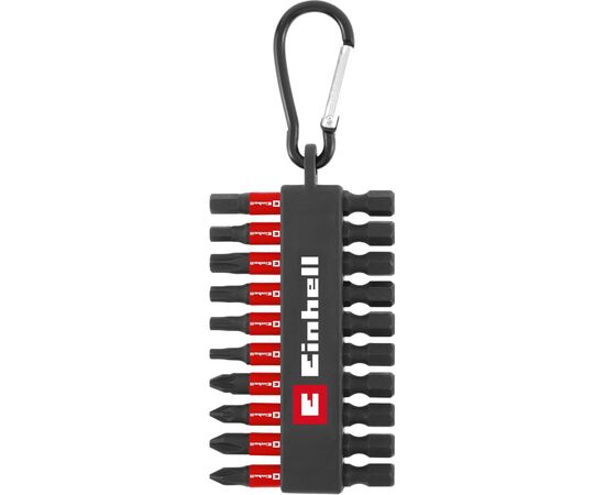 Набор бит Einhell 50mm, битодержатель с карабином, PH PZ T H, 10шт (118633), изображение 2