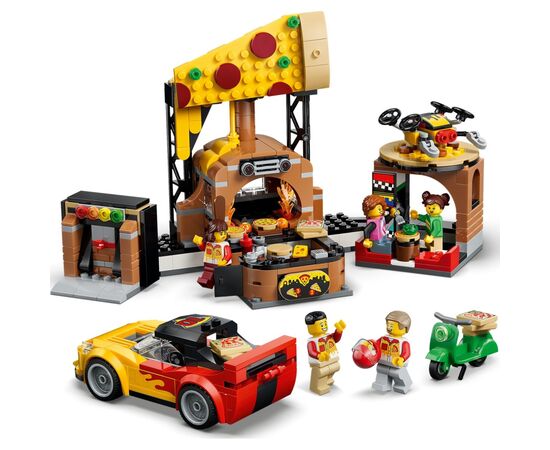 Конструктор LEGO City Доставка пиццы с разными транспортными средствами (60496), изображение 5