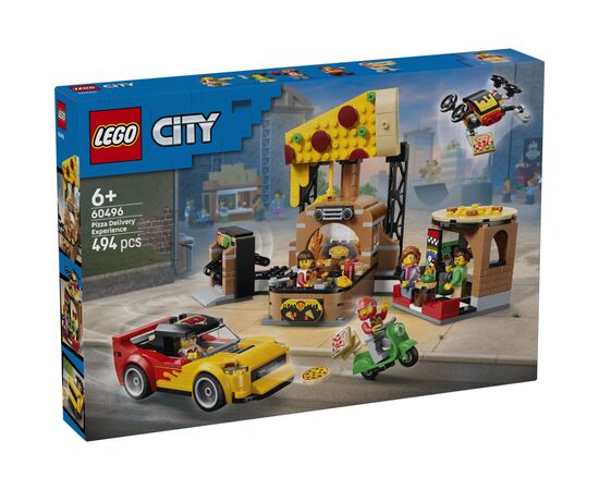 Конструктор LEGO City Доставка пиццы с разными транспортными средствами (60496)