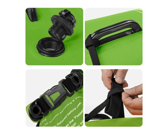 Гермомешок Naturehike Буй NH17S001-G 18 л зелений (6927595777251), изображение 4