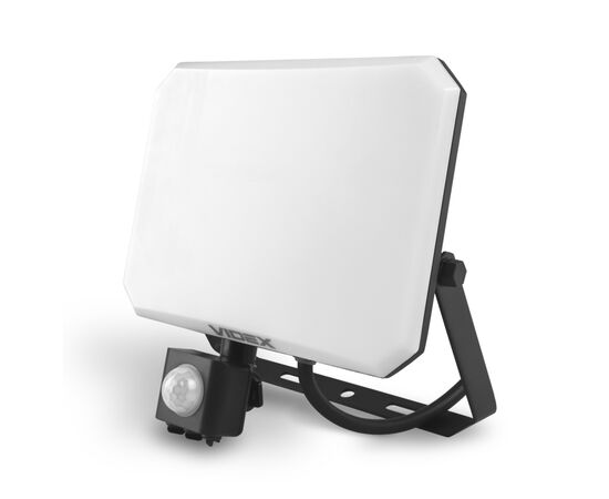 Прожектор Videx F3 50W 5000K з датчиком руху 220V Black (VLE-F3-0505B-S), изображение 2