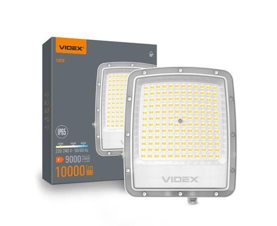 Прожектор Videx F5 100W 3000-5000-6500K 230V White (VL-F5-100CW)