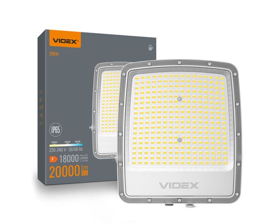 Прожектор Videx F5 200W 3000-5000-6500K 230V White (VL-F5-200CW)