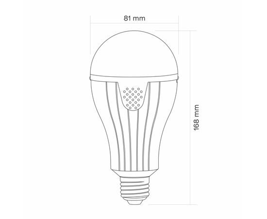 Лампочка TITANUM акумуляторна A80 12W E27 4000K 230V (TL-EMA80-12274), изображение 12
