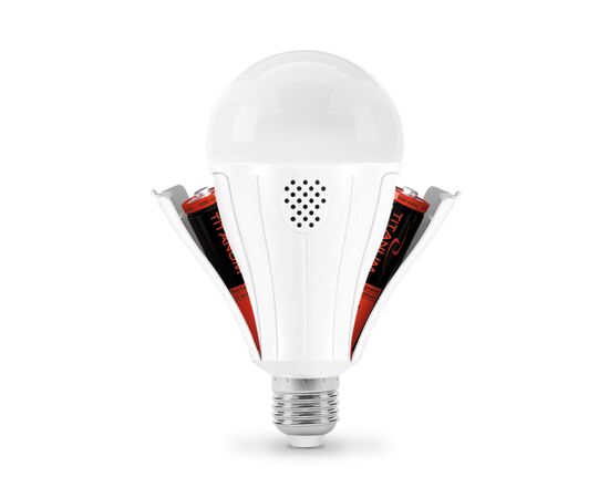 Лампочка TITANUM акумуляторна A80 12W E27 4000K 230V (TL-EMA80-12274), изображение 3