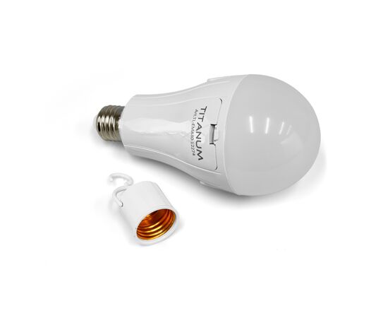 Лампочка TITANUM акумуляторна A80 12W E27 4000K 230V (TL-EMA80-12274), изображение 6