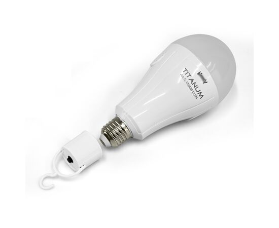 Лампочка TITANUM акумуляторна A80 12W E27 4000K 230V (TL-EMA80-12274), изображение 7