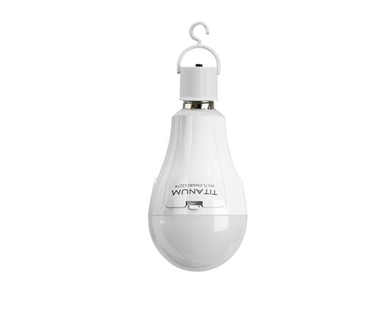 Лампочка TITANUM акумуляторна A80 12W E27 4000K 230V (TL-EMA80-12274), изображение 9