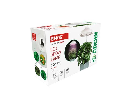Настольная лампа EMOS LED лампа для рослин для приміщень, з таймером (Z7901), изображение 4