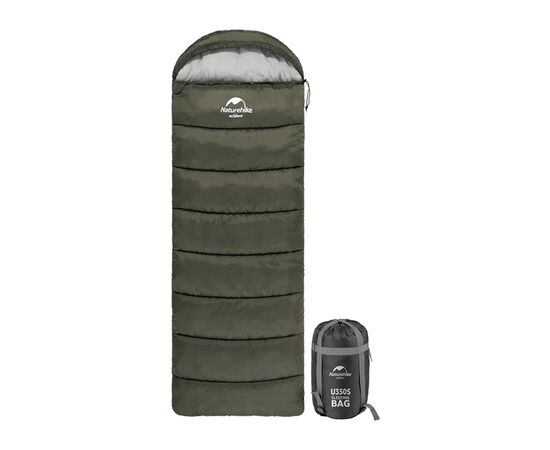 Спальный мешок Naturehike U150 NH20MSD07 Green Left (6927595764398-L)