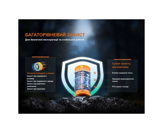 Аккумулятор Fenix 16340 (1150 mAh) (ARB-L16-1150P), изображение 3