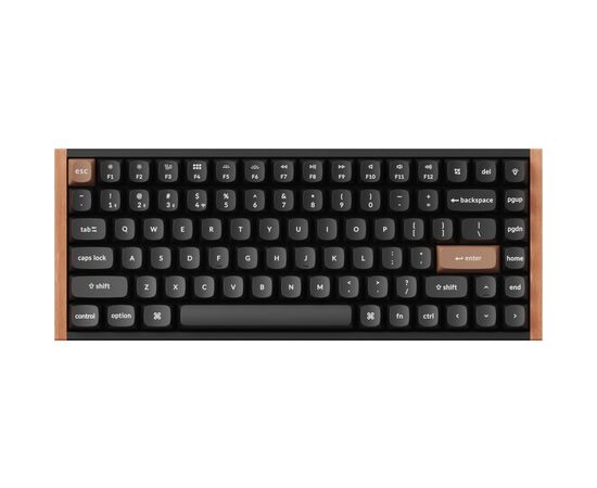 Клавиатура Keychron K2HE Gateron Double-Rail Magnetic Nebula Hot-swap QMK Wireless/Bluetooth/USB-А UA Wood/Black (K2H-F1-UA)