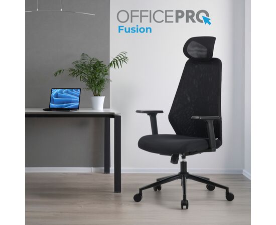 Офісне крісло OfficePro Fusion OC577B Black (OC577B), зображення 7