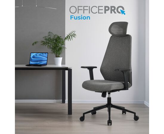 Офісне крісло OfficePro Fusion OC577G Gray (OC577G), зображення 7