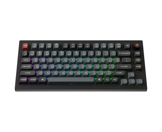 Клавиатура Keychron V1 8K Keychron Super Red Switch RGB USB UA Black (V1W-D1-UA), изображение 2