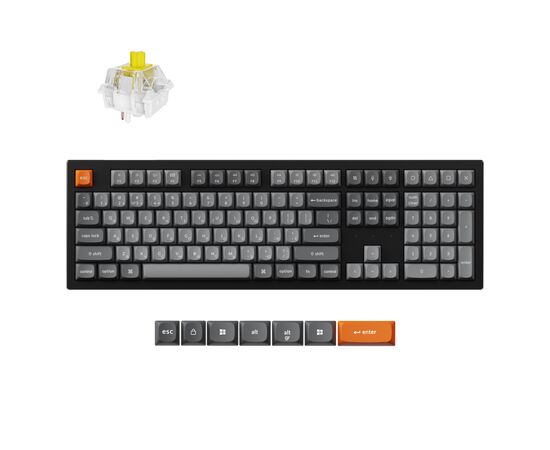 Клавиатура Keychron K10 Max Keychron Super Banana Switch RGB UA Black (K10M-H4-UA), изображение 7