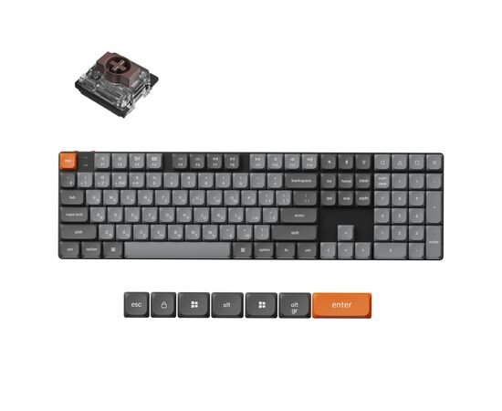 Клавиатура Keychron K5 Max Gateron Brown Switch RGB UA Black (K5M-H3-UA), изображение 7